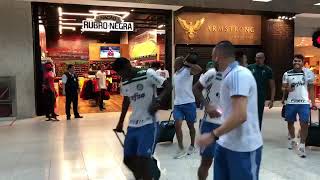 Festa no Embarque do campeão Palmeiras no aeroporto Santos Dumont [upl. by Aldridge]