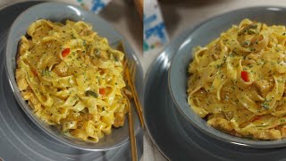 Ik heb nog nooit zon heerlijke Tagliatelle met kipfilet pasta gegeten Makkelijk en goedkoop rcpt [upl. by Kenay]