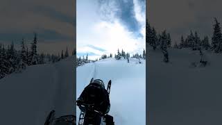 Snowmobile opens up on Hill climb braap snowmobile snow sledding [upl. by Oizirbaf]