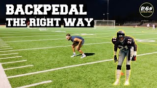 How To Backpedal As A Defensive Back With Proper Technique [upl. by Komarek]