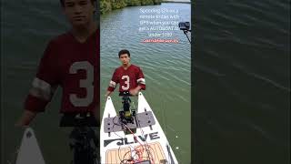 The AutoBoat conversion kit turns a standard trolling motor into a remotecontrolled GPS motor [upl. by Cram]