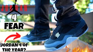 THE JORDAN 4 FEAR IS ONE OF THE BEST RELEASES ALL YEAR DETAILED REVIEW AND ON FEET [upl. by Eseenaj704]