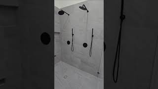 Curbless shower tile installation [upl. by Valley]