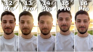 iPhone 16 Pro vs 15 Pro vs 14 Pro vs 13 Pro vs 12 Pro Photo and Video Test [upl. by Yknarf]