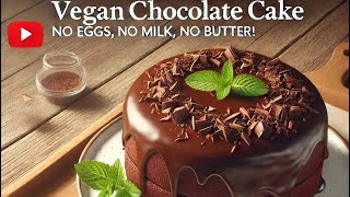 Veganer Schokokuchen ohne Ei Milch und Butter  Einfach amp Lecker 😋 🍫asmrvegancookingchocolate [upl. by Eeram]