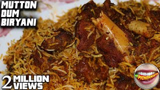 HYDERABAD MUTTON DUM BIRYANI with Perfect Masalas amp Clear cut explanation by PICHEKKISTABOBBY [upl. by Aipmylo675]