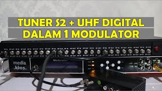 MODULATOR MULTI TUNER DVBSS2  DVBTT2C TV KABEL DIGITAL [upl. by Artemis]