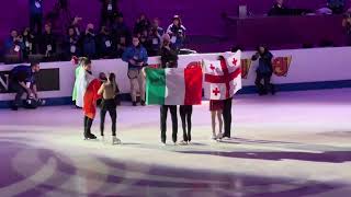 2024 European Figure Skating Championships Pairs Post Medal Ceremony [upl. by Usanis]