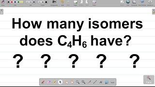 C4H6 Isomerism Explained  Number of Isomers of Organic compounds How many Isomers does C4H6 have [upl. by Rayburn]