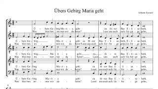 Übers Gebirg Maria geht Johann Eccard [upl. by Ima105]