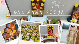 Sai baba pooja full video PART 2aklifestyle saibabablessings food prasadamrecipes tips [upl. by Yddet]