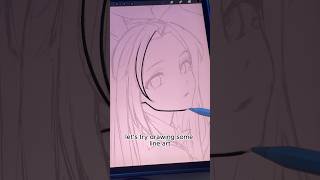 How to make lines smoother in procreate digitalart [upl. by Galasyn]