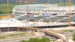 Die Bauphase der Allianz Arena im Zeitraffer [upl. by Wicks733]