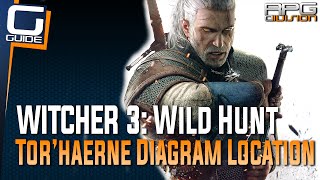 Witcher 3 The Wild Hunt  Torhaerne Silver Sword Diagram Location [upl. by Cassilda]