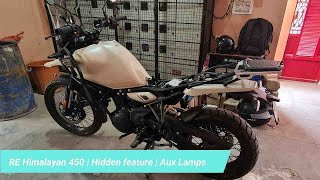 RE Himalayan 450  Hidden features  Part 1  Aux coupler [upl. by Nathanael135]