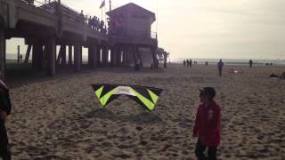 Craziest and Funniest Stunt Kite Ever at Huntington Beach California [upl. by Eiggem]