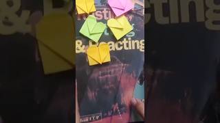 bookmark with Sticky notes  Origami book 📚 mark  YouTube short [upl. by Sanbo]