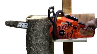 Gravity Does The Work With This VERTICAL Chainsaw Mill [upl. by Ailehs]