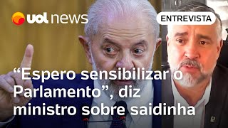 Saidinha Ministro de Lula defende debate e diz que espera conseguir sensibilizar o Congresso [upl. by Dogs]