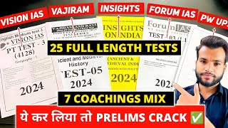 25 Full Length Tests for UPSC Prelims 2024 🔥 Best Test Series for UPSC  Mix Test Series [upl. by Eigram]