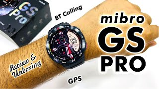 Mibro GS Pro Smart Watch Review  Xiaomi BT Calling Watch  GPS Function  Amoled Display  Unboxing [upl. by Buzz]