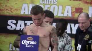 Carl Frampton vs Alejandro Gonzalez WEIGH IN [upl. by Charbonnier933]