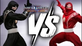 MMPR Red Ninja Ranger Vs MMPR Black Ninja Ranger [upl. by Carline697]