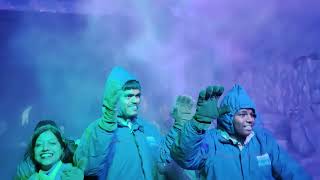 enjoying the snow park at axis mall ❄️snowfall trending yt snowpark kolkata [upl. by Larrad277]