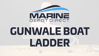 All About the Gunwale Boat Ladder  White Water Marine Hardware B00365 [upl. by Aztiram]