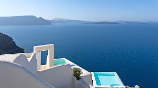 Canaves Oia Luxury Suites Santorinis most AMAZING hotel full tour [upl. by Romeyn571]