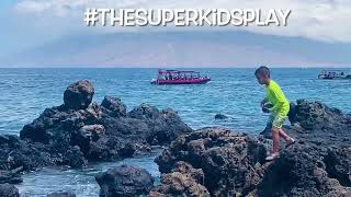 TheSuperKidsPlay go on a Maui lava rock adventure to find fish crabs jellyfish mollusks amp more [upl. by Ardnuahsal]