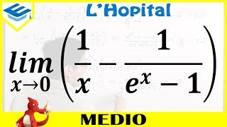 Regla De LHopital  Ej3 Infinito Menos Infinito  Exponencial [upl. by Akirahc]