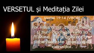 Versetul si Meditatia zilei de 1 IUNIE  slujitor Dani [upl. by Eegnat]