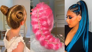 Amazing DIY Hairstyles Tutorial Compilation  Back To School Heatless Hairstyles 2020 [upl. by Yelrak532]