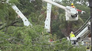 Widespread power outages in South Carolina due to Helene [upl. by Himelman888]