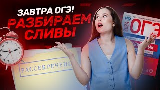 ОГЭ по русскому завтра Решаем сливы [upl. by Ellehsor]