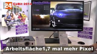 CeBit 2014  BenQ Monitor BL3200PT [upl. by Paddie980]