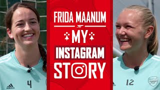 Welcome to The Arsenal Frida Maanum  My Instagram Story [upl. by Licko]