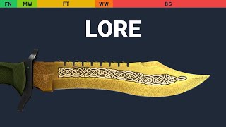 Bowie Knife Lore  Skin Float And Wear Preview [upl. by Glasgo121]