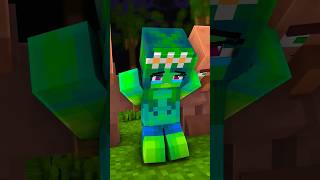 Zombie x Herobrine Rescue Zombie Mom  Transform Watch minecraft mikecrab animation shorts [upl. by Lyudmila]