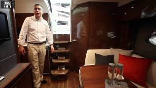 Motor Boats Monthly review the new Princess V39 at the london boat show 2012 [upl. by Hawkins503]