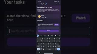 Remote Work for Parents Tapswap Code  tapswap code remote work for parents tapswap crypto code [upl. by Kellda]