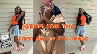 GRWM FOR THE FIRST DAY OF SCHOOL 7TH GRADE YEAR  Kylié Alexis [upl. by Iramaj]