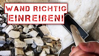 BETONKUNST HEINRICH  Wand richtig EINREIßEN Mit VORSCHLAGHAMMER [upl. by Araldo]