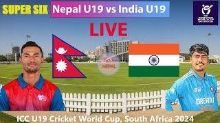 LIVE Nepal U19 vs India U19 Live Match Match 33 ICC U19 World Cup Live NEP U19 vs IND U19 [upl. by Kora]