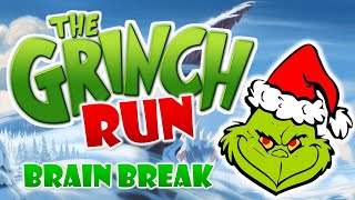 The Grinch Run  Winter and Christmas Brain Break and movement activity  GoNoodle Inspired [upl. by Ikkiv824]