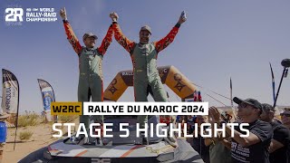 Stage 5 Highlights  Rallye du Maroc 2024 W2RC [upl. by Aiykan]