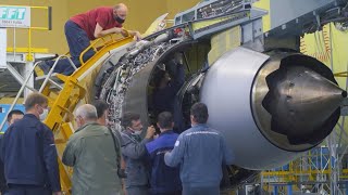 Russias Locallymade PD14 Turbofan Engine for MC21310 Jetliner [upl. by Erdman]