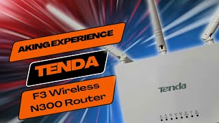 TENDA F3 Wireless N300 Router  Ang aking experience [upl. by Inalaehak]