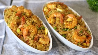 How to Make Easy SHRIMP amp CHICKEN Fried Rice under 30 Minutes Party Style amp Very Delicious [upl. by Antrim]